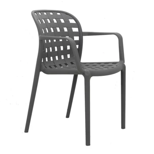 SHARON POLTRONA IMPILABILE IN POLIPROPILENE 58X57,5X82,5 CM TAUPE - MAURY'S
