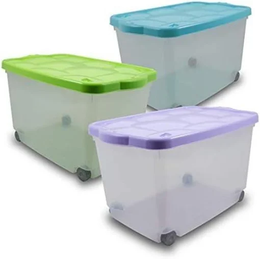 SET 3 BOX CONTENITORE STORAGE 60X40X36 COLORI ASSORTITI - MAURY'S