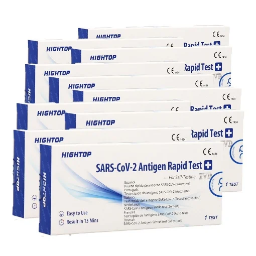 SET 10 TEST TAMPONE RAPIDO NASALE ANTIGENICO FARINGEO PER VIRUS CERTIFICATO CE - MAURY'S