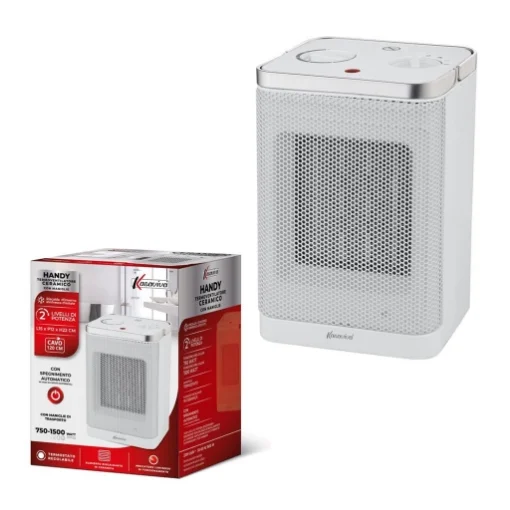 HANDY TERMOVENTILATORE CERAMICO750/1500 WATT A 2 LIVELLI DI POTENZA - MAURY'S