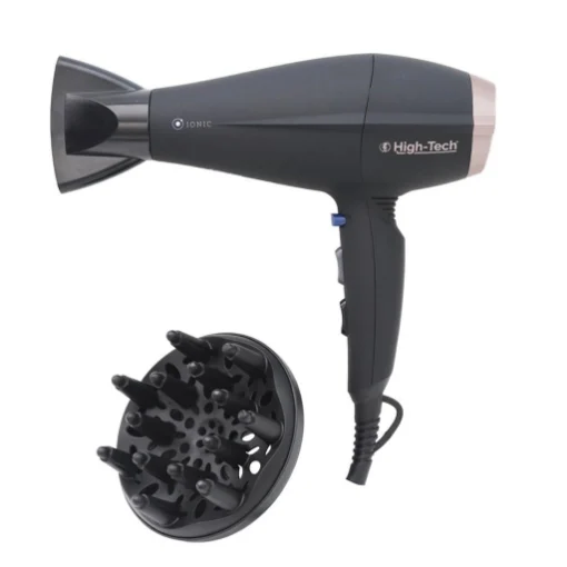 HIGH-TECH ASCIUGACAPELLI CON DIFFUSORE DA 2200 W A 3 LIVELLI DI TEMPERATURA