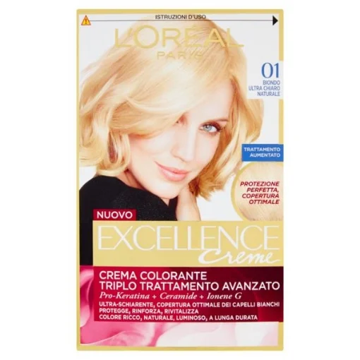 EXCELLENCE CREMA COLORANTE 01 BIONDO ULTRA CHIARO NATURALE - L'ORÉAL PARIS