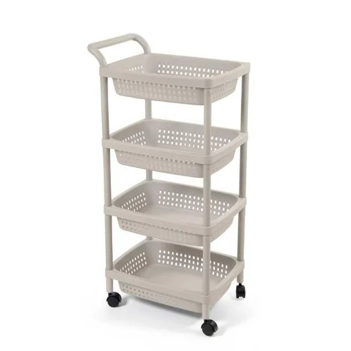 CARRELLO DA CUCINA CON RUOTE E 4 CASSETTI 50X36X99CM IN COLORE TROTORA - MAURY'S