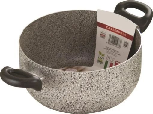 CUOCA STONE CASSERUOLA A 2 MANICI PFOA FREE CON DIAMETRO DA 22 CM - MAURY'S