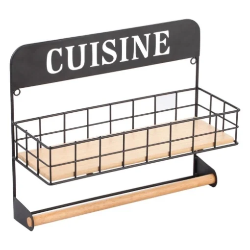 LIGNUM MENSOLA PORTA ROTOLO 34X13X28CM DESIGN CUISINE - MAURY'S