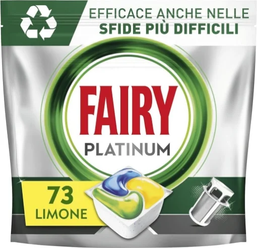 FAIRY TUTTO IN 1 CONFEZIONE DA 73 TABS PER LAVASTOVIGLIE YELLOW AL LIMONE