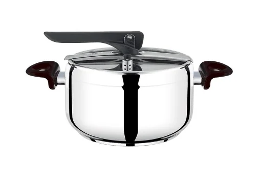 MAURY'S PENTOLA A PRESSIONE BASSA DA 22 CM CAPIENZA 5 LT ACCIAIO INOX 18/0