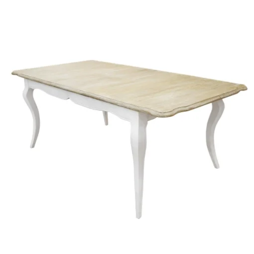 TAVOLO CROSS ALLUNGABILE 160/200 X 100X H75 CM LEGNO NATURALE E BIANCO OKX - MAURY'S