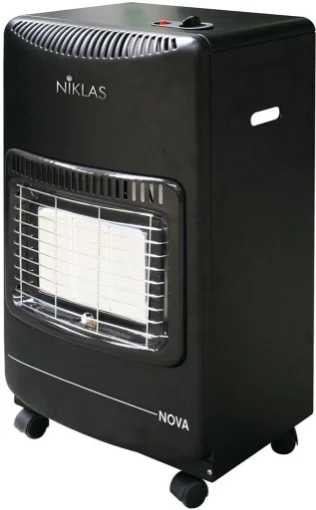 NIKLAS STUFA A GAS INFRAROSSI NOVA 3 ELEMENTI 4200W VALVOLA DI SICUREZZA 42X38X73 CM