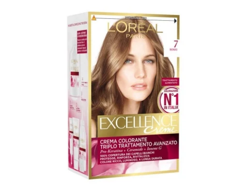 L'ORÉAL PARIS EXCELLENCE CREMA COLORANTE TRIPLO TRATTAMENTO AVANZATO 7 BIONDO
