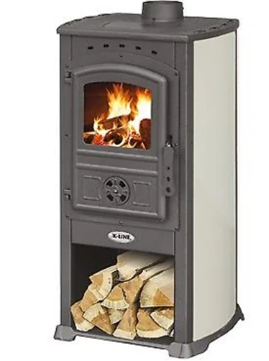 STUFA A LEGNA KORAL 8 KW COLORE BEIGE - K-LINE