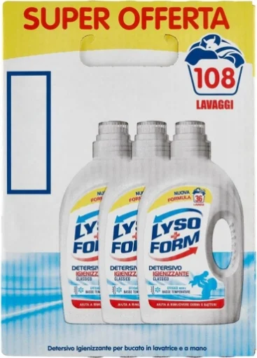 LYSOFORM DETERSIVO IGENIZZANTE 36LAV X3 CONFEZIONI CLASSICO