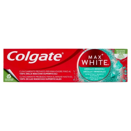 SET 12 COLGATE DENTIFRICIO MAX WHITE ARGILLA E MINERALI DA 75 ML