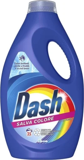 DASH DETERSIVO LIQUIDO PULITO IMPECCABILE 25 LAVAGGI SALVA COLORE ML 1250