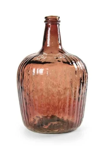 BOTTIGLIA DECORATIVA IN VETRO DA 8 LT IN COLORE AMBRA - MAURY'S