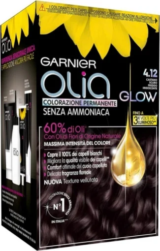 GARNIER OLIA TINTA CAPELLI COLOR N 4.12 CASTANO SCURO FREDDO IRIDESCENTE