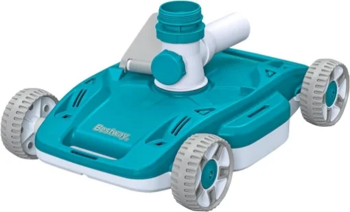 BESTWAY ROBOT PULITORE AUTOMATICO COMPATIBILE CON POMPA, FILTRO SABBIA CON PORTATA DI 5.678, 12.113 L/H TUBI DA 67 M INCLUSI