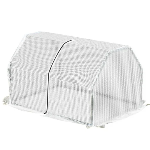 MINI SERRA DA GIARDINO E BALCONE IN PLASTICA PE E ACCIAIO CON CHIUSURA A ZIP, 99X71X60 CM - MAURY'S