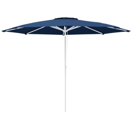 OMBRELLONE DA GIARDINO AD ALTEZZA REGOLABILE IN METALLO E POLIESTERE, Ø292X242 CM, BLU SCURO - MAURY'S