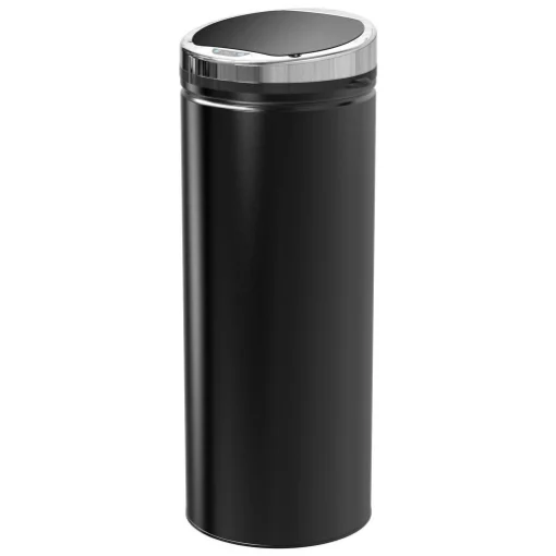 PATTUMIERA AUTOMATICA CON SENSORE A INFRAROSSI E CAPACITÀ 50L, ACCIAIO INOX E PLASTICA, NERO, 30.5X30.5X81.5CM - MAURY'S