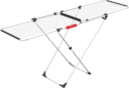 VILEDA DOBLE STENDIBIANCHERIA DOPPIO ESTENSIBILE 22 M ALLUMINIO 8 X 60 X 130 CM