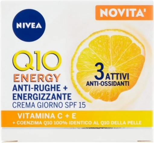 NIVEA Q10 PLUSC ANTIRUGHE ENERGIZZANTE CREMA GIORNO VISO SPF 15 50 ML