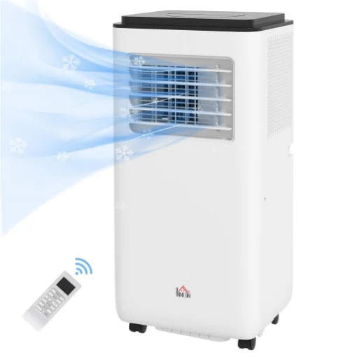 CONDIZIONATORE PORTATILE 750W CON 5 MODALITÀ E 2 VELOCITÀ, IN PLASTICA E ACCIAIO, 33X28X70.4 CM, BIANCO - MAURY'S