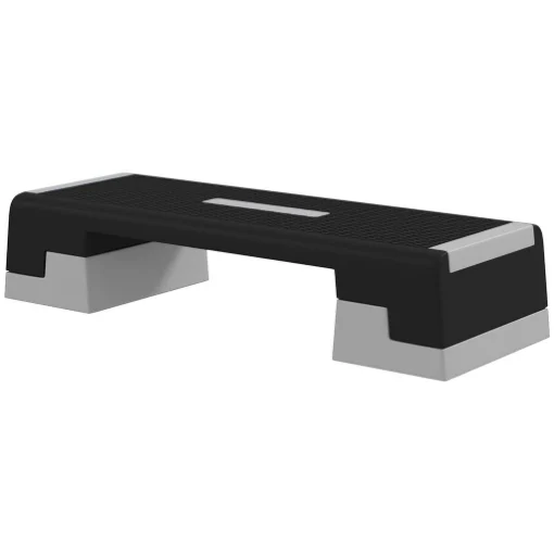 STEPPER AD ALTEZZA REGOLABILE CON GRADINI RIMOVIBILI E FONDO ANTISCIVOLO, IN ABS, 97X36X15/20/25 CM, GRIGIO - MAURY'S