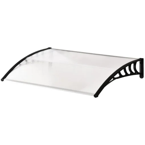 TENDA DA SOLE CURVA CON VITI E BULLONI INCLUSI, IN POLICARBONATO, PP E ALLUMINIO, 90X150X25 CM - MAURY'S