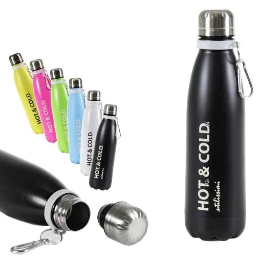 BOTTIGLIA THERMOS 500 ML IN ALLUMINIO IN COLORI ASSORTITI - MAURY'S