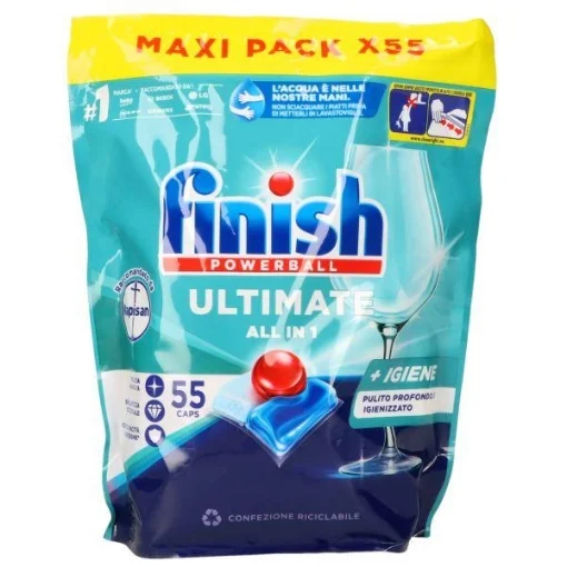 FINISH ULTIMATE ALL CAPS MAXI PACK 55PZ + IGIENE OKY