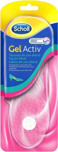 SCHOLL SOLETTE GEL ACTIV DONNA PER TACCHI MEDI AZIONE AMMORTIZZANTE E ANTISCIVOLO 1 PAIO
