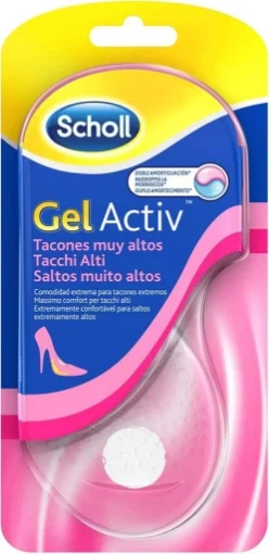 SCHOLL SOLETTE GEL ACTIV DONNA PER TACCHI ALTI AZIONE AMMORTIZZANTE E ANTISCIVOLO 1 PAIO