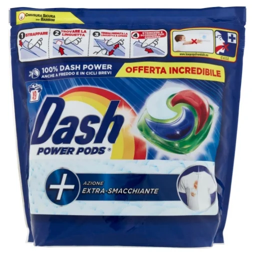 DASH PODS POWER LIQUIDO LAVATRICE 49 LAVAGGI EXTRA-IGIENIZZANTE