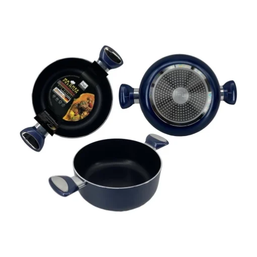 MA MAISON MR CHEF PREMIUM CASSERUOLA CM 22 ANTIADERENTE IN ALLUMINIO CON 2 MANICI CUCINA TRADIZIONALE E INDUZIONE