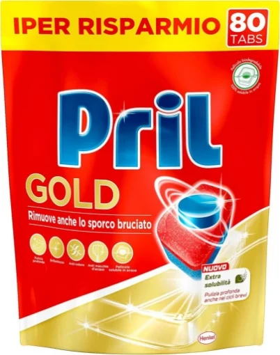 PRIL TABS MAXI PACK 80 PZ NEW GOLD