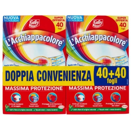 GREY L'ACCHIAPPACOLORE 2 X 40 FOGLI MASSIMA PROTEZIONE