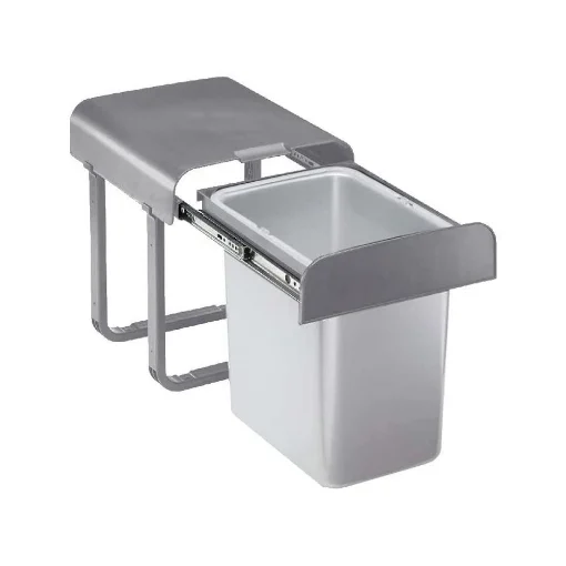 PATTUMIERA ESTRAIBILE 1 SECCHIO DA 16 LITRI TENUTO MAX 30 KG COPERCHIO ESTRAIBILE PER MOBILI DA 40 CM - 28,7X36,2X33,2 CM