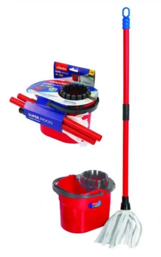 SUPER MOCIO RED VILEDA FOR KIDS CON SECCHIO E MOCIO - GRANDI GIOCHI
