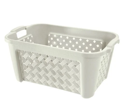 PORTA BIANCHERIA ARIANNA DA 35LT IN COLORE ANGORA 37.5X27.5X H47 CM - TONTARELLI