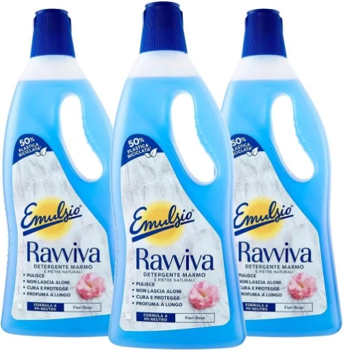 TRIPACCO EMULSIO PAVIMENTO LIQUIDO 1LT X 3 RAVVIVA MARMO - 3 PEZZI