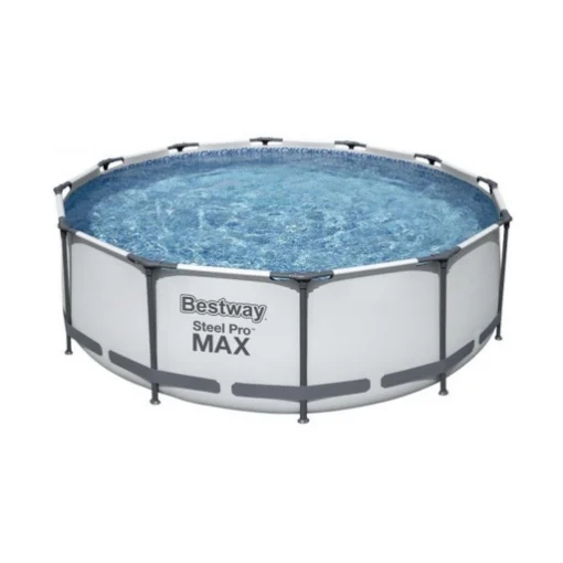 BESTWAY PISCINA FUORI TERRA STEEL PRO MAX TONDA Ø 366 X 100 CM BIANCA - MAURY'S