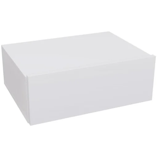 COMODINO SOSPESO MODERNO CON CASSETTO IN LEGNO 40X30X15 CM BIANCO - MAURY'S