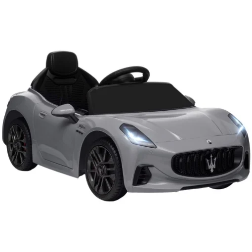 MACCHINA PER BAMBINI 12V MASERATI GRAN TURISMO FOLGORE CON TELECOMANDO ETÀ 3-5 ANNI GRIGIO