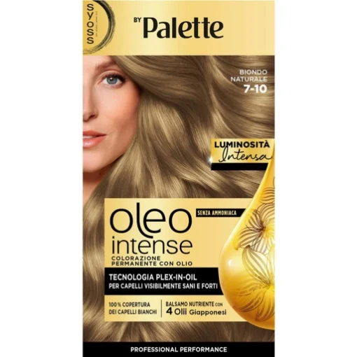 PALETTE SYOSS - OLEO INTENSE SENZA AMMONIACA COLORAZIONE PERMANENTE CON OLIO 7-10 BIONDO NATURALE