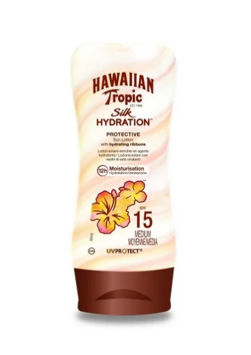 HAWAIIAN TROPIC LOZIONE SOLARE PROTETTIVA 12H DI IDRATAZIONE 15SPF 180 ML