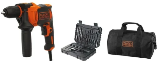 BLACK + DECKER TRAPANO AVVITATORE A PERCUSSIONE 710 W - B+D
