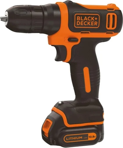 BLACK + DECKER TRAPANO AVVITATORE 10.8V 1 BATTERIA A LITIO - B+D