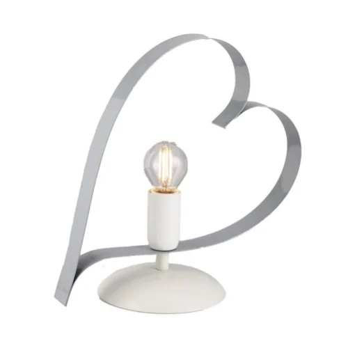TRENDY LUME DESIGN MODERNO IN METALLO COLORE GRIGIO E14 1 LUCE 46 WATT 14X14X35 CM - ITALIAN LIGHT