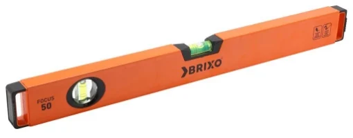 BRIXO LIVELLA IN ALLUMINIO ESTREMITÀ IN GOMMA ANTIURTO 60 CM
